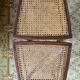 Pair of late 19th century mahogany bistro chairs