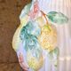 Very large vintage lemon-shaped earthenware jug/vase signed What's