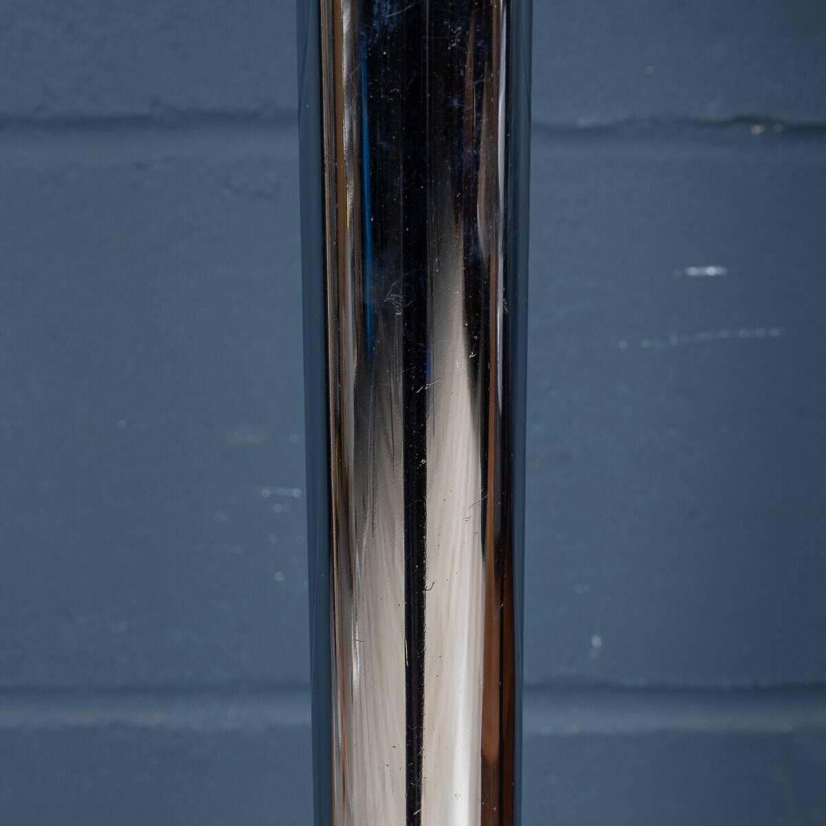 20th century italian chrome & glass floor lamp attributable to max ingrand