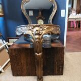 Console with mirror