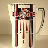 Saint amand art deco pitcher