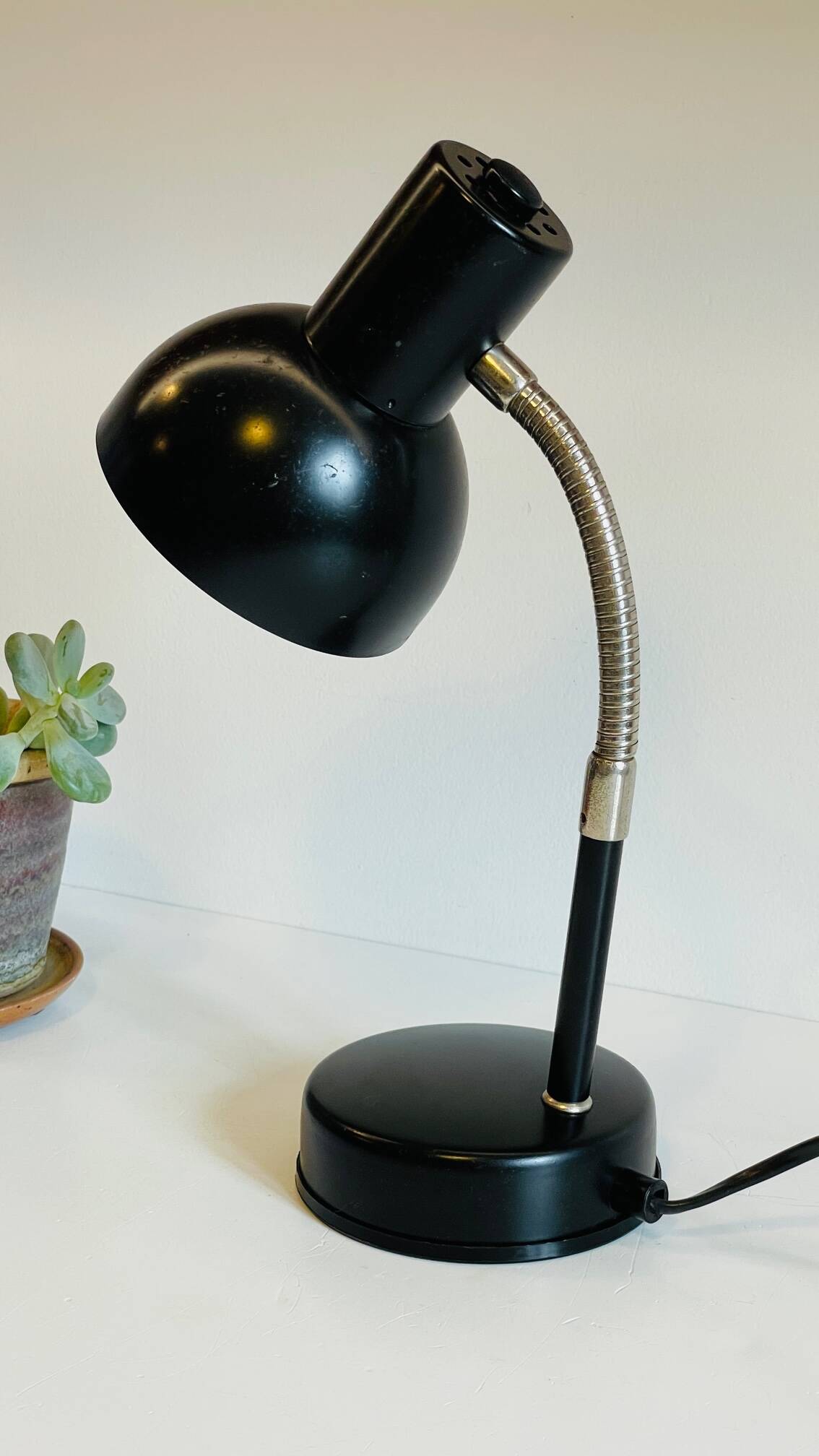 Lampe de bureau industrielle vintage