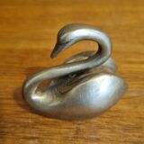 Vintage brass swan