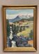 Oil on Canvas “Huts in the Mountains” by Weidofolk, Vintage & Framed