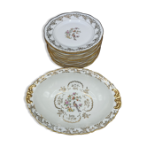 Haviland and SFP dessert service - birds of paradise