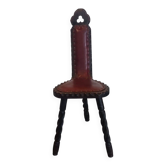 brutalist tripod chair