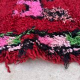 Red Boujad Moroccan rug - 337 x 93 cm