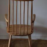 Scandinavian rocking-chair light beech