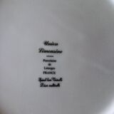 Set of flat plates limoges limousine porcelain
