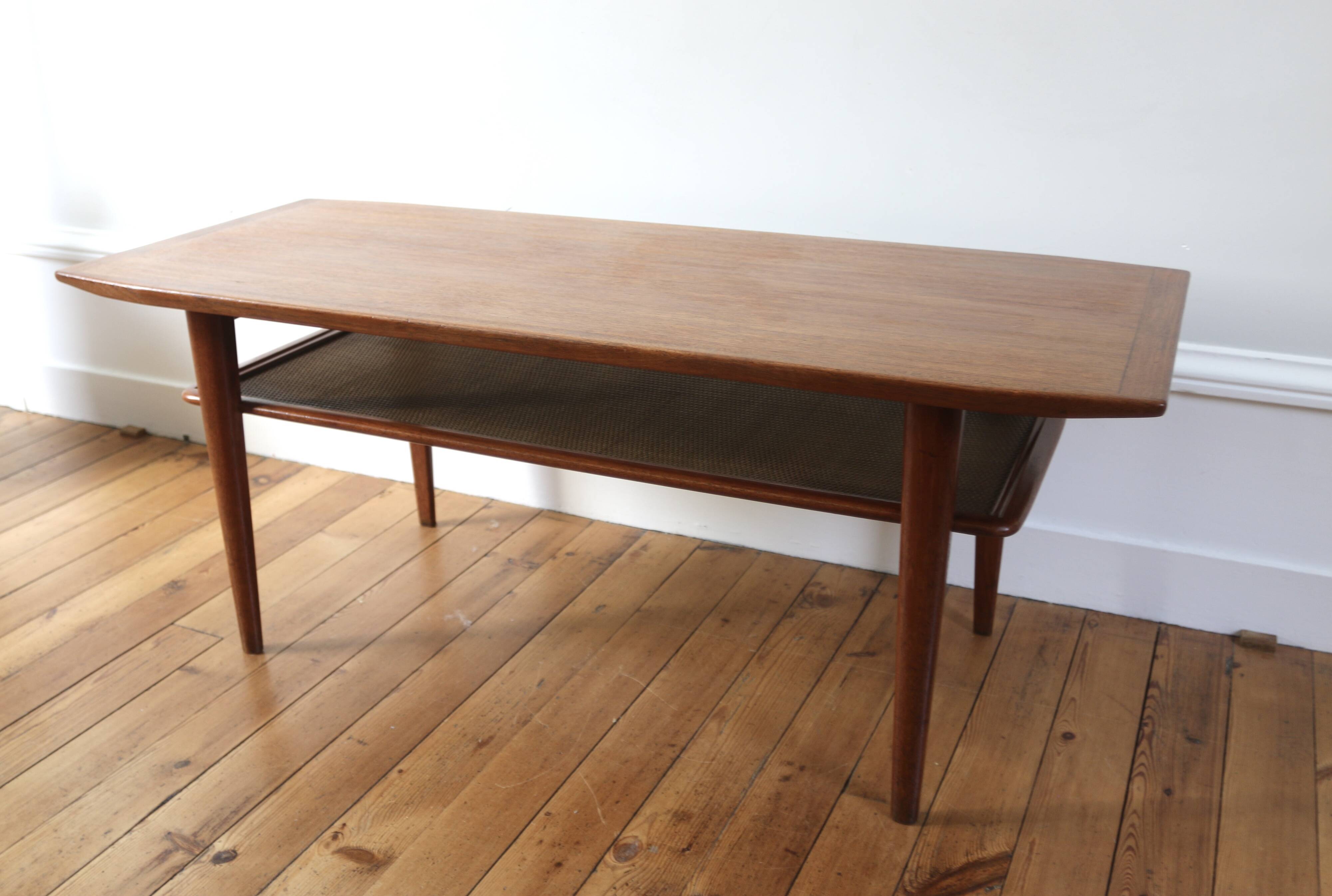 Vintage Scandinavian teak coffee table Swiss Teak 1960