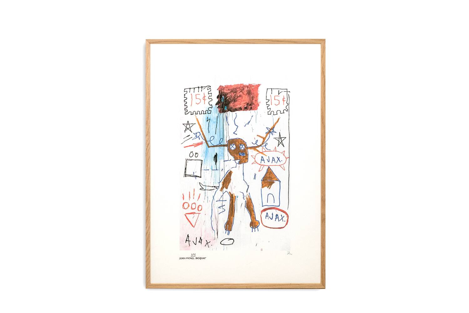 Jean-Michel Basquiat. Sérigraphie en couleurs numérotée. Années 1990.