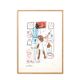 Jean-Michel Basquiat. Sérigraphie en couleurs numérotée. Années 1990.