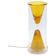 Vintage Oluce Nerolia Table Lamp in Clear and Orange Glass, Italian Design
