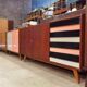 Sideboard U-460 by Jiri Jiroutek Rose and Grise