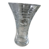 Bohemian crystal vase