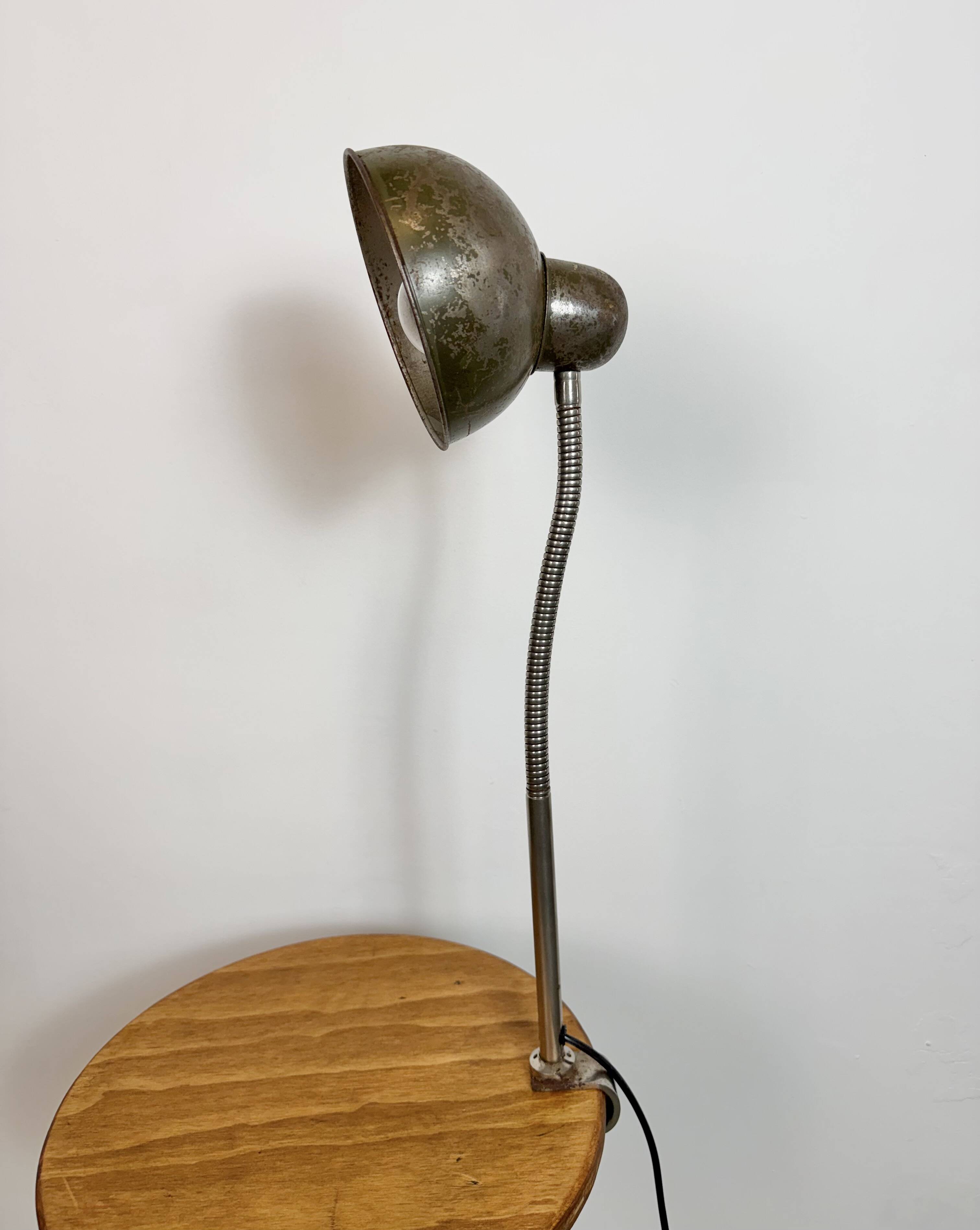 Industrial Workshop Gooseneck Table Lamp, 1960s