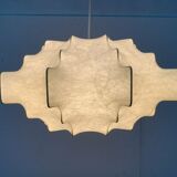 German suspended lamp Cocoon modern mid-century by Friedel Wauer for Goldkant Leuchten, 1960s