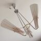 Nickel-plated chandelier Zukov, 1970s