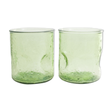 Deux verres vert glacé