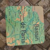 Tabouret en bois upcyclé "Paris"