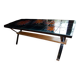 Coffee table with ceramic top signed