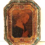 Old Italian Octagonal Wood Frame