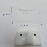 Set of two porcelain tea towel holders