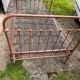 Metal bed with box spring