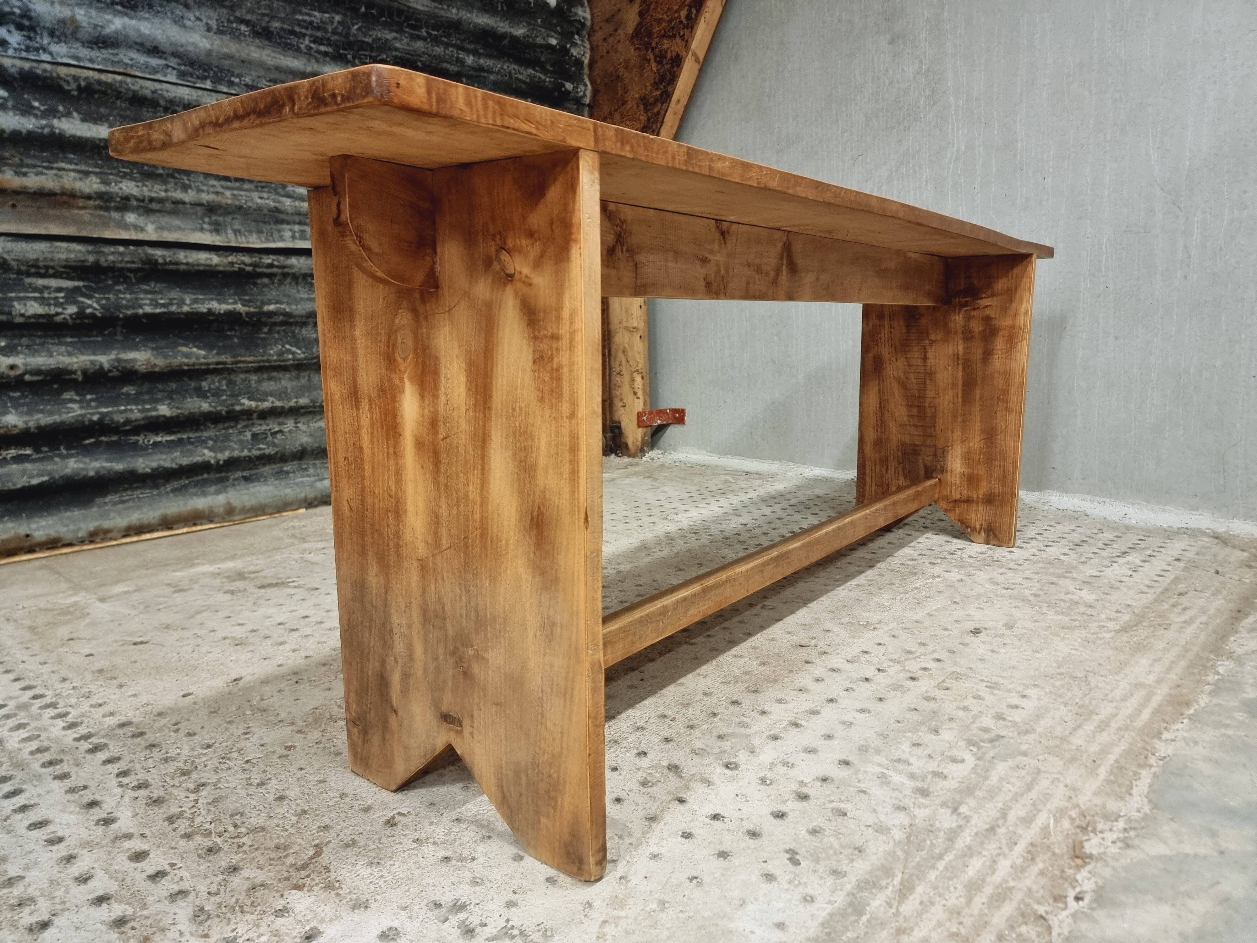 Antique wooden side table bench rural TV cabinet 40 x 200 cm