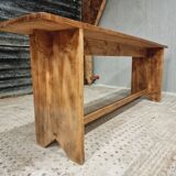 Ancien banc de table d'appoint en bois meuble TV rural 40 x 200 cm