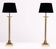 High Classic Brass Table lamps 1970s Germany