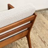 Mid Century Modern 3-Seat Sofa, Ole Wanscher for France & Son, Senator Teak, Danish Design Couch
