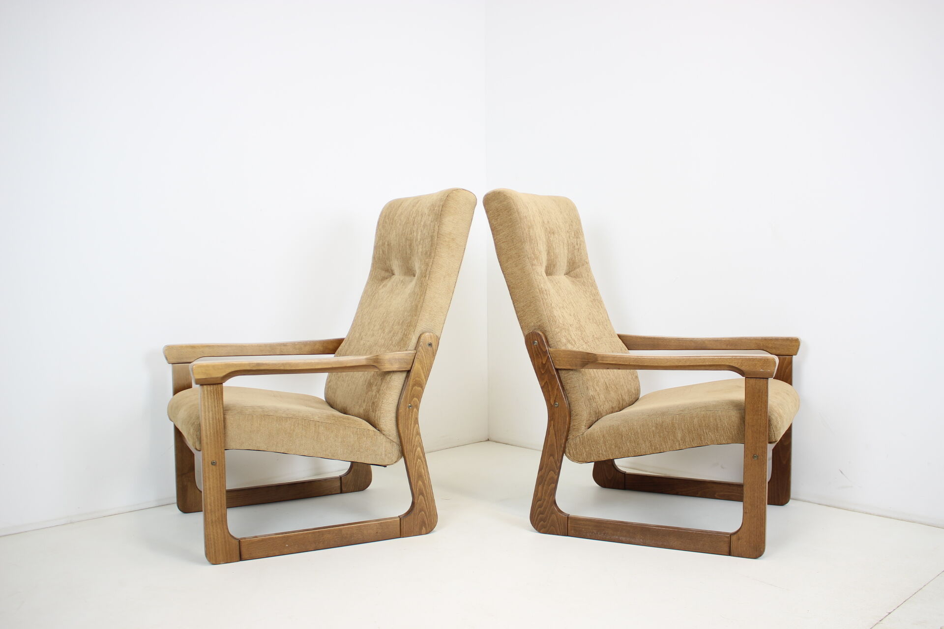 1990s Pair Armchairs, Czechoslovakia