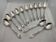 Set of 12 BOULENGER silver-plated metal dessert spoons