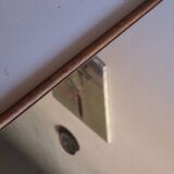 Large vintage wooden wall mirror