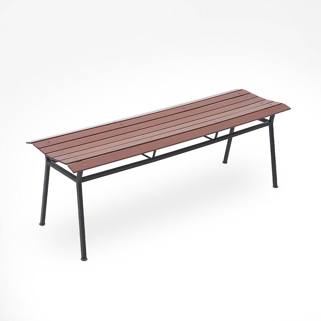 Vintage metal bench, 1950s