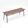 Vintage metal bench, 1950s