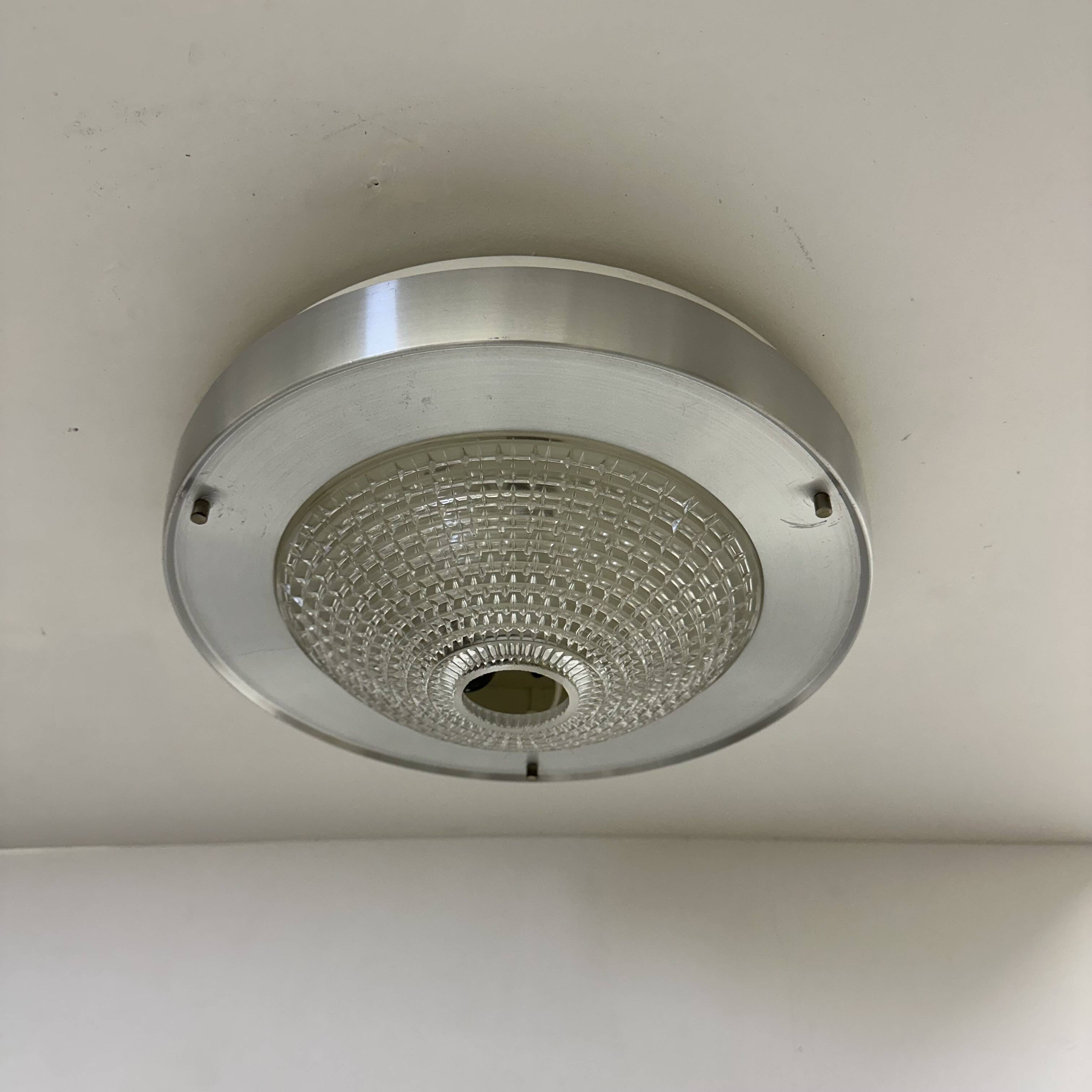 Raak Flush mount ceiling lamp B-1043 , 1970s Ufo space age
