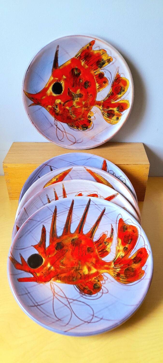 Fish plates, Brunner, Vence 1960