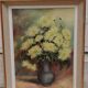 Table of yellow chrysanthemums