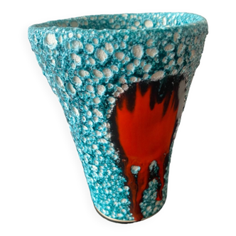 Vintage Vallauris Vase Sea Foam