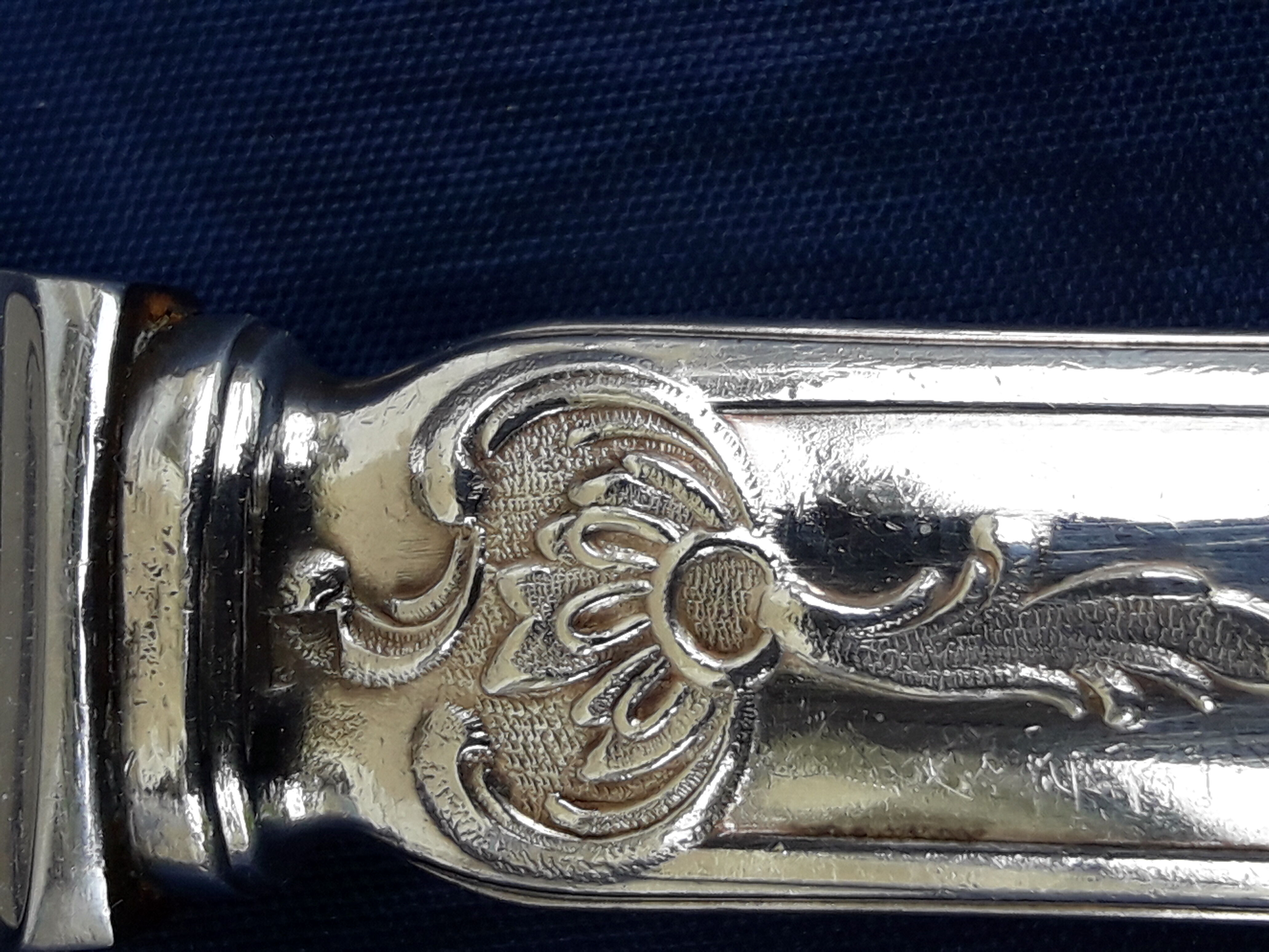 3 silver metal knives Laparra L 26 cm inch9on SL and 18