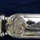 3 silver metal knives Laparra L 26 cm inch9on SL and 18