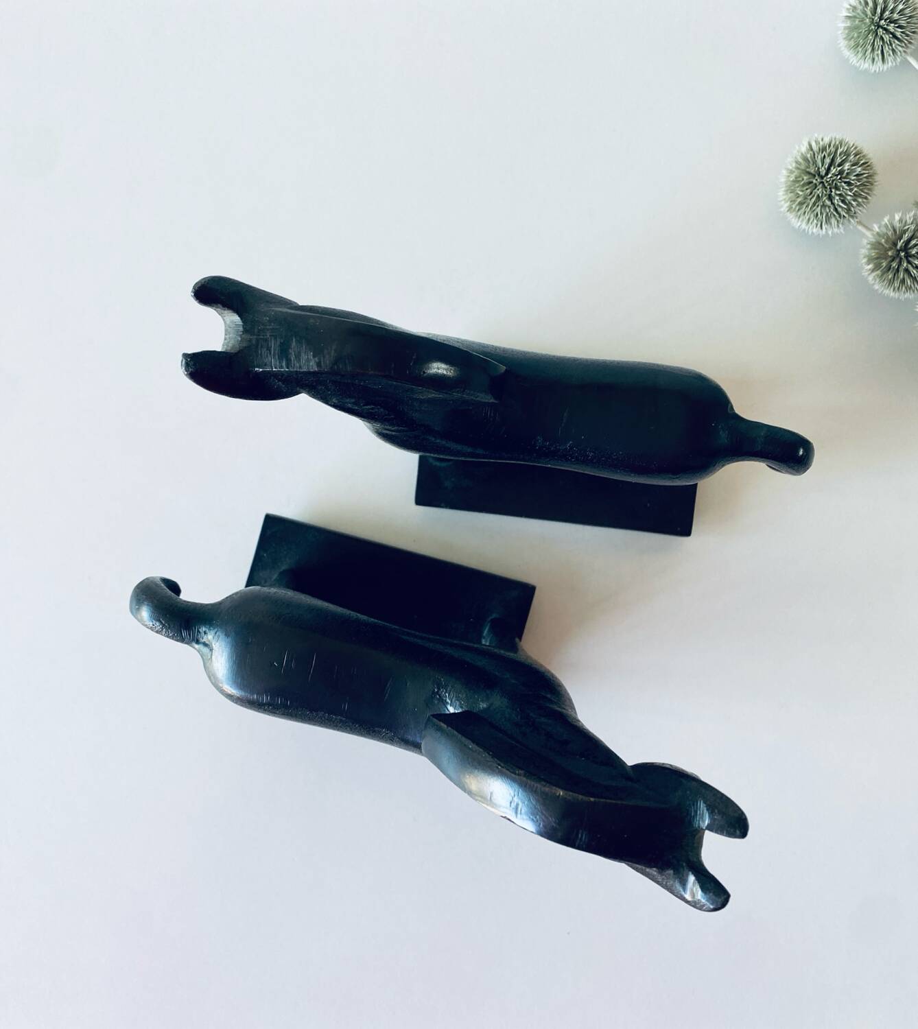 Pair of iron horse bookends