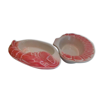 Ramekin sausages ceramic butter makers of the sea