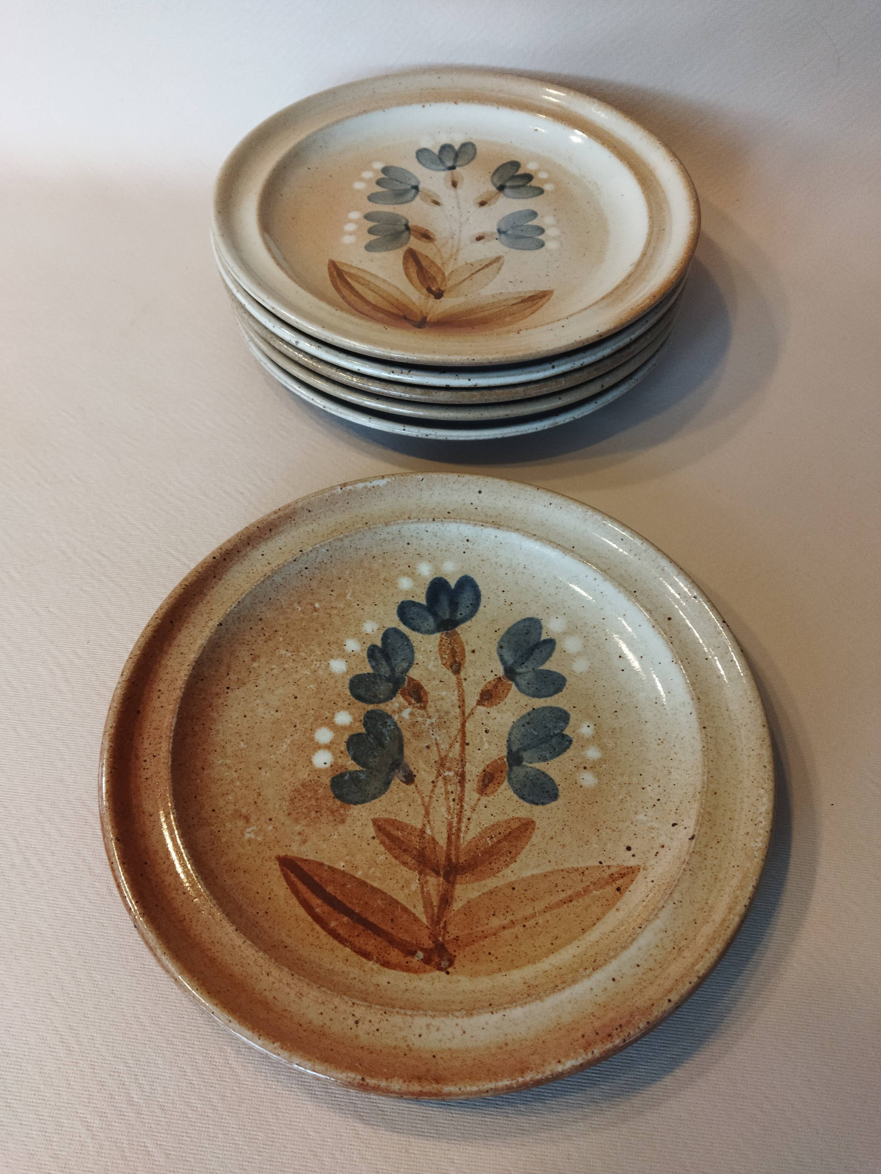 6 Marais Stoneware plates