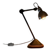Lampe ajustable gras brevetée sgdg " n206 / n1056 "petit modèle" alu