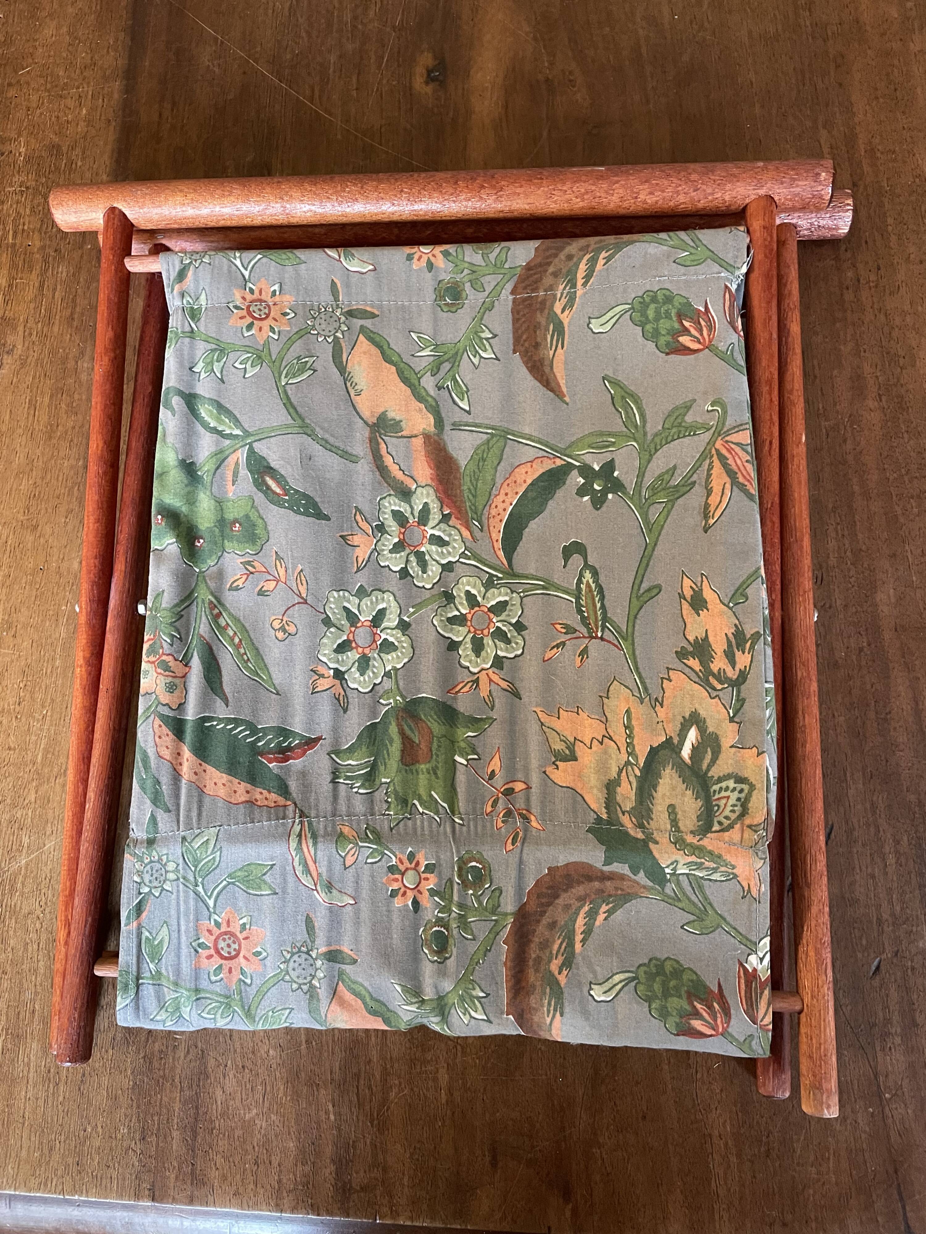 Wood and fabric magazine holders