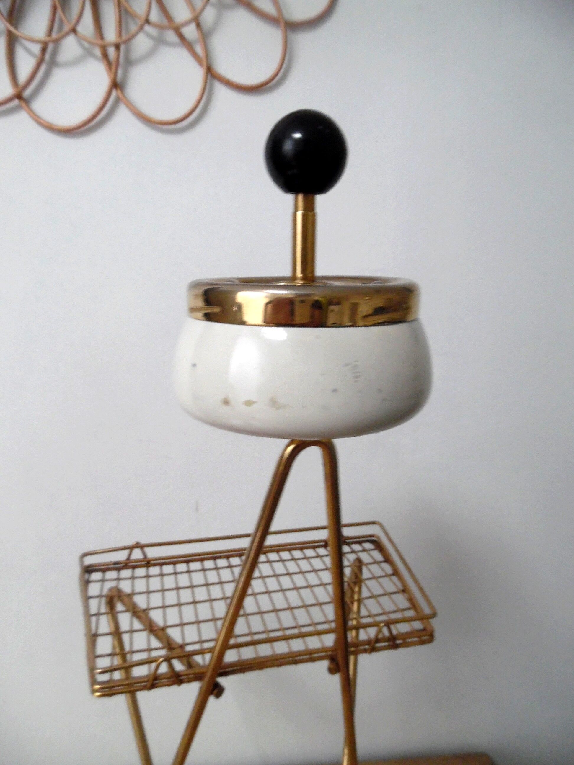 Vintage ashtray on feet