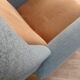 Danish designed armchair 70's, wool, nubuck leather, completely renovated